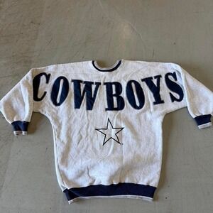 90s Cowboys Spellout Sweatshirt Mens Large Vintage